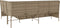 vidaXL - Tuinbank - met - kussens - L-vormig - poly - rattan - beige