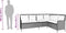 vidaXL - Tuinbank - met - kussens - L-vormig - poly - rattan - bruin