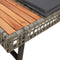 vidaXL - Tuinbank - met - kussens - L-vormig - poly - rattan - en - acaciahout - grijs