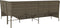 vidaXL - Tuinbank - met - kussens - L-vormig - poly - rattan - grijs