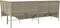 vidaXL - Tuinbank - met - kussens - L-vormig - poly - rattan - lichtgrijs