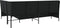 vidaXL - Tuinbank - met - kussens - L-vormig - poly - rattan - zwart