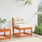 vidaXL - Tuinbank - met - kussens - massief - grenenhout - wasbruin