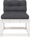 vidaXL - Tuinbank - met - kussens - massief - grenenhout - wit