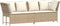 vidaXL - Tuinbank - met - kussens - poly - rattan - beige