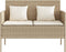 vidaXL - Tuinbank - met - kussens - poly - rattan - beige