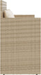 vidaXL - Tuinbank - met - kussens - poly - rattan - beige