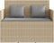 vidaXL - Tuinbank - met - kussens - poly - rattan - beige
