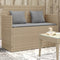 vidaXL - Tuinbank - met - kussens - poly - rattan - beige