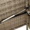 vidaXL - Tuinbank - met - kussens - poly - rattan - beige