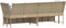 vidaXL - Tuinbank - met - kussens - poly - rattan - beige