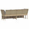 vidaXL - Tuinbank - met - kussens - poly - rattan - beige