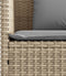 vidaXL - Tuinbank - met - kussens - poly - rattan - beige