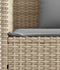 vidaXL - Tuinbank - met - kussens - poly - rattan - beige