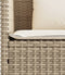 vidaXL - Tuinbank - met - kussens - poly - rattan - beige