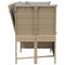 vidaXL - Tuinbank - met - kussens - poly - rattan - beige