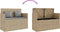 vidaXL - Tuinbank - met - kussens - poly - rattan - beige