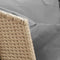 vidaXL - Tuinbank - met - kussens - poly - rattan - beige