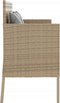 vidaXL - Tuinbank - met - kussens - poly - rattan - beige