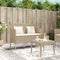 vidaXL - Tuinbank - met - kussens - poly - rattan - beige