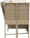 vidaXL - Tuinbank - met - kussens - poly - rattan - beige
