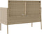 vidaXL - Tuinbank - met - kussens - poly - rattan - beige