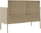 vidaXL - Tuinbank - met - kussens - poly - rattan - beige