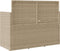 vidaXL - Tuinbank - met - kussens - poly - rattan - beige