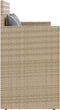 vidaXL - Tuinbank - met - kussens - poly - rattan - beige