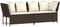 vidaXL - Tuinbank - met - kussens - poly - rattan - bruin