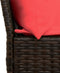vidaXL - Tuinbank - met - kussens - poly - rattan - bruin
