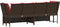 vidaXL - Tuinbank - met - kussens - poly - rattan - bruin