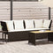 vidaXL - Tuinbank - met - kussens - poly - rattan - bruin