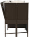 vidaXL - Tuinbank - met - kussens - poly - rattan - bruin