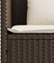 vidaXL - Tuinbank - met - kussens - poly - rattan - bruin