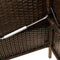 vidaXL - Tuinbank - met - kussens - poly - rattan - bruin