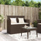 vidaXL - Tuinbank - met - kussens - poly - rattan - bruin