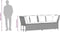 vidaXL - Tuinbank - met - kussens - poly - rattan - bruin