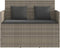 vidaXL - Tuinbank - met - kussens - poly - rattan - grijs