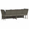 vidaXL - Tuinbank - met - kussens - poly - rattan - grijs