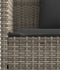 vidaXL - Tuinbank - met - kussens - poly - rattan - grijs