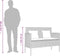 vidaXL - Tuinbank - met - kussens - poly - rattan - grijs