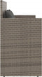 vidaXL - Tuinbank - met - kussens - poly - rattan - grijs