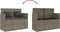 vidaXL - Tuinbank - met - kussens - poly - rattan - grijs