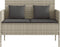 vidaXL - Tuinbank - met - kussens - poly - rattan - lichtgrijs