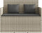 vidaXL - Tuinbank - met - kussens - poly - rattan - lichtgrijs