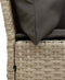 vidaXL - Tuinbank - met - kussens - poly - rattan - lichtgrijs