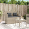 vidaXL - Tuinbank - met - kussens - poly - rattan - lichtgrijs