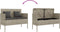 vidaXL - Tuinbank - met - kussens - poly - rattan - lichtgrijs