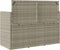 vidaXL - Tuinbank - met - kussens - poly - rattan - lichtgrijs